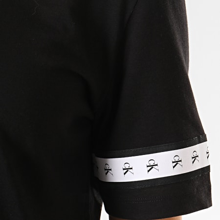 Calvin Klein - Tee Shirt Crop Femme 2251 Noir