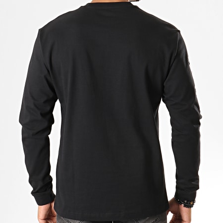 New Balance - Tee Shirt Manches Longues Optiks 741200 Noir Blanc