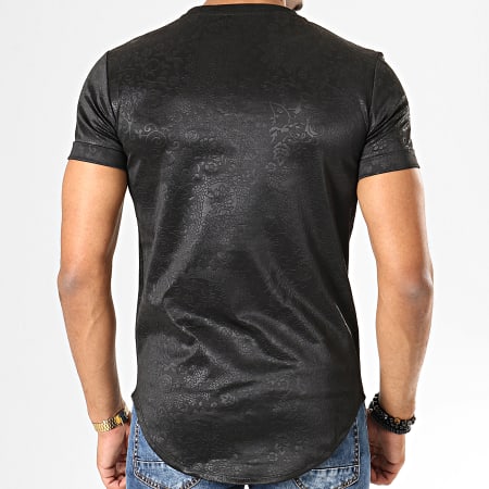 Uniplay - Tee Shirt Oversize 438 Noir Bandana Floral