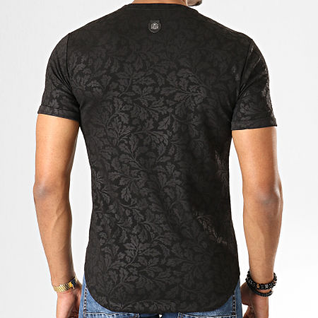 Uniplay - Tee Shirt Oversize Floral T652 Noir
