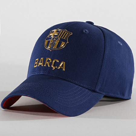 FC Barcelona - Casquette Big Logo Bleu Roi Or