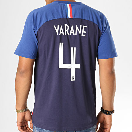 FFF - Tee Shirt Player Varane N°4 F19010C Bleu Marine