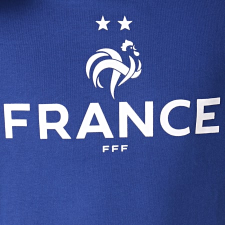 FFF - Sweat Capuche Fan F19014 Bleu Roi Bleu Marine