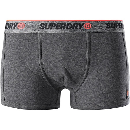 Superdry - Lot De 3 Boxers SportTrunk Noir Gris Anthracite Camouflage