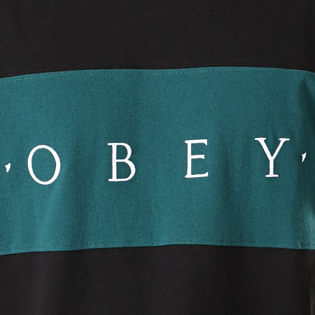 Obey - Tee Shirt Conrad Classic Noir Vert
