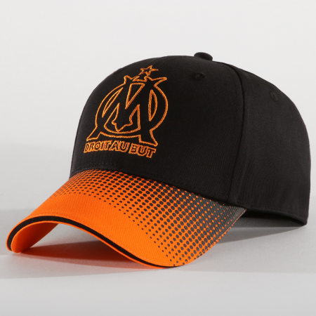 OM - Casquette OM Big Logo Fan Noir Orange