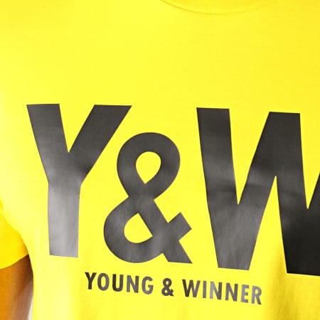 Y et W - Tee Shirt Logo Jaune Noir
