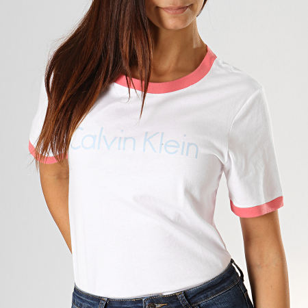 Calvin Klein - Tee Shirt Femme QS6333E Blanc