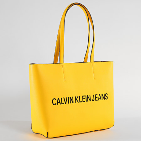Calvin Klein - Sac A Main Femme Sculpted Tote 5790 Jaune