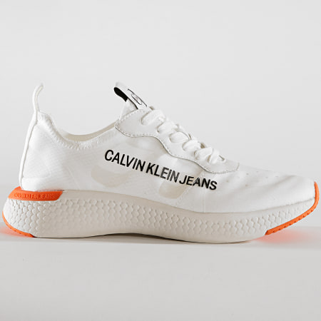 Calvin Klein - Baskets Alban Semi Transparent Nylon S0583 Bright White