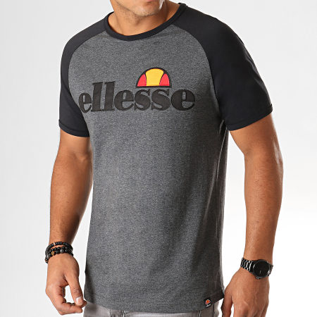 Ellesse - Tee Shirt Piave SHC07393 Gris Anthracite Chiné Noir