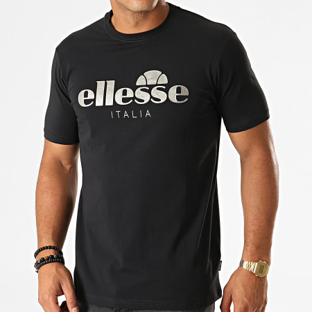 Ellesse - Tee Shirt Lucchese SQC07028 Noir Argenté