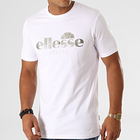 Ellesse - Tee Shirt Lucchese SQC07028 Blanc Argenté