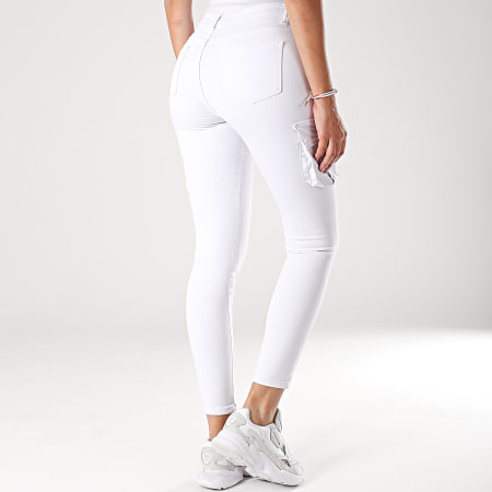 Girls Outfit - Jean Skinny Femme ZB164 Blanc
