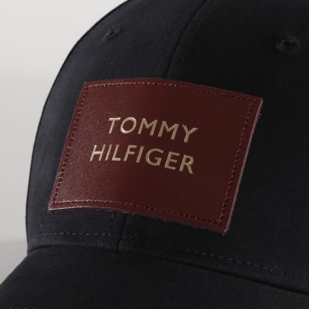Tommy Hilfiger - Casquette Femme Leather Patch Bleu Marine