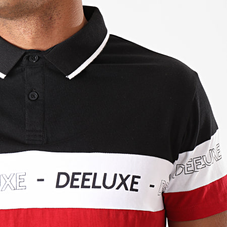 Deeluxe - Polo Manches Courtes Giovanni Rouge Noir Blanc