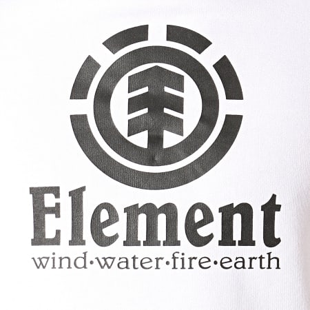 Element - Sweat Capuche Vertical Blanc
