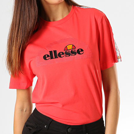 Ellesse - Tee Shirt Femme A Bandes Antalya SGC07471 Rouge