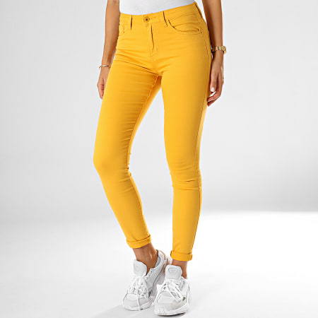Girls Outfit - Jean Skinny Femme A2001 Jaune