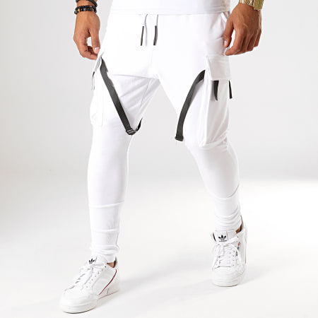 Ikao - Pantalon Jogging F664 Blanc