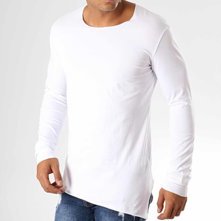 Ikao - Tee Shirt Oversize A Manches Longues F619 Blanc