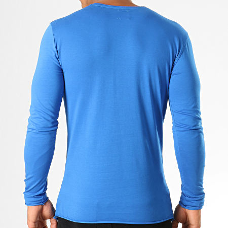 Ikao - Tee Shirt Manches Longues Oversize F652 Bleu