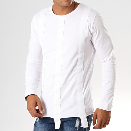 Ikao - Tee Shirt Oversize A Manches Longues F620 Blanc