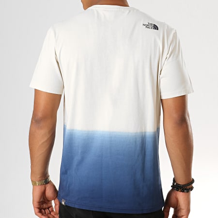 The North Face - Tee Shirt Dégradé Dip-Dye 3XZC Beige Bleu