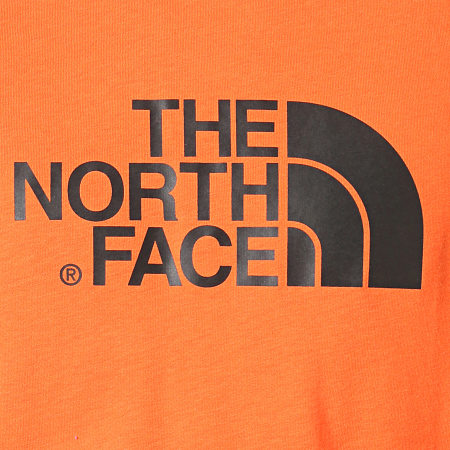 The North Face - Tee Shirt Raglan Easy 37FV Orange Noir