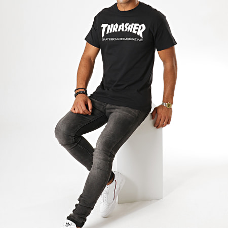 Thrasher - Tee Shirt Skate Mag Noir