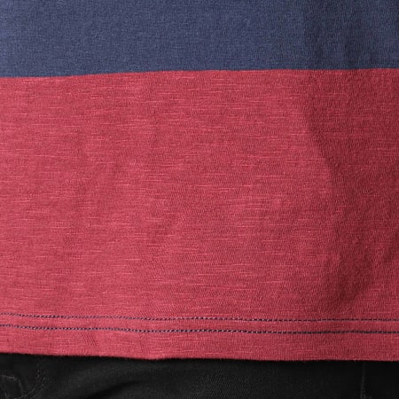 Tommy Jeans - Tee Shirt Bold Stripe 6950 Bordeaux Bleu Marine