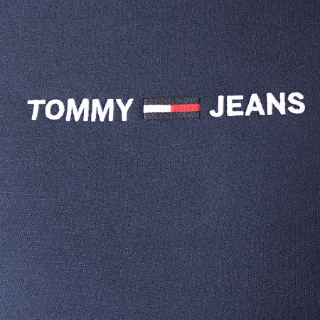 Tommy Jeans - Sweat Capuche Straight Logo 7030 Bleu Marine
