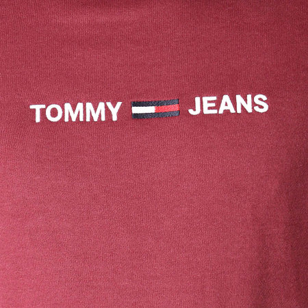 Tommy Jeans - Sweat Capuche Straight Logo 7030 Bordeaux