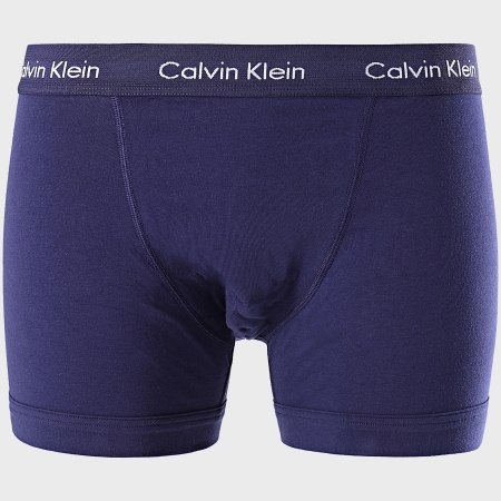 Calvin Klein - Lot De 3 Boxers Cotton Stretch U2662G Gris Turquoise Bleu Marine