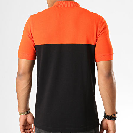 Fred Perry - Polo Manches Courtes Taped Chest M7510 Orange Noir