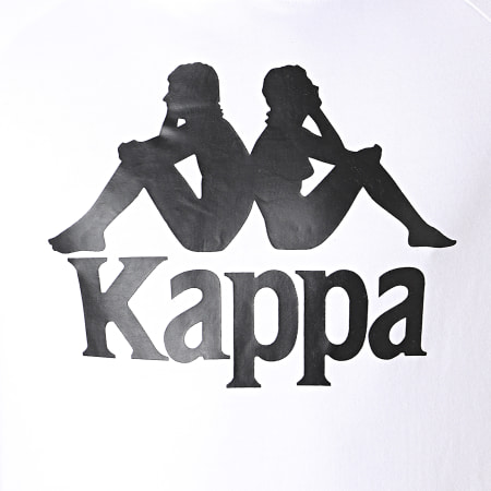 Kappa - Sweat Capuche Avec Bandes Authentic Hurtado Blanc