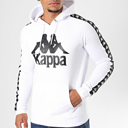 Kappa - Sweat Capuche Avec Bandes Authentic Hurtado Blanc