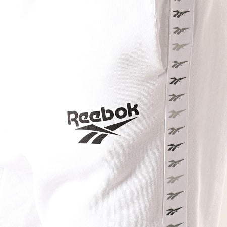 Reebok - Pantalon Jogging A Bandes Classic Vector EB3630 Blanc
