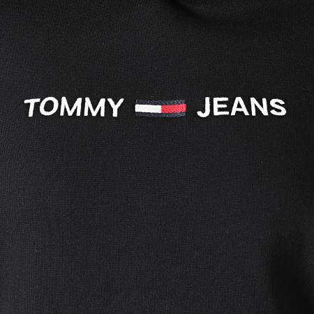 Tommy Jeans - Sweat Capuche Femme Clean Linear 7344 Noir