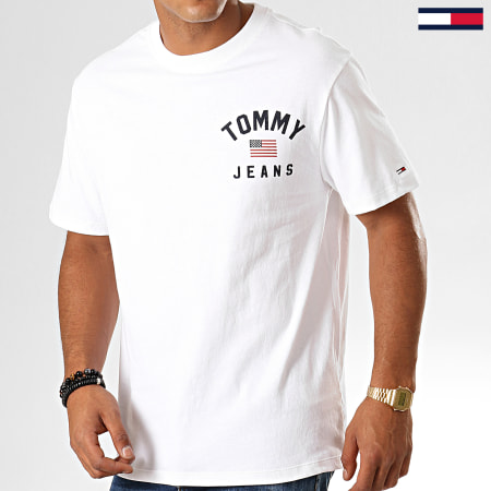Tommy Jeans - Tee Shirt Chest Logo 7008 Blanc