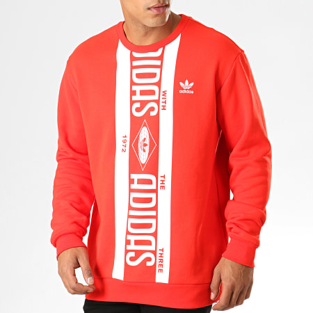 Adidas Originals - Sweat Crewneck Print ED7004 Rouge