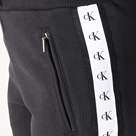 Calvin Klein - Pantalon Jogging Femme A Bandes Monogram Tape 2214 Noir