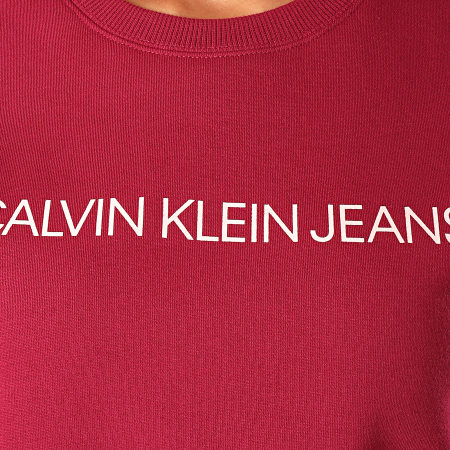 Calvin Klein - Sweat Crewneck Femme Institutional Regula 2483 Violet