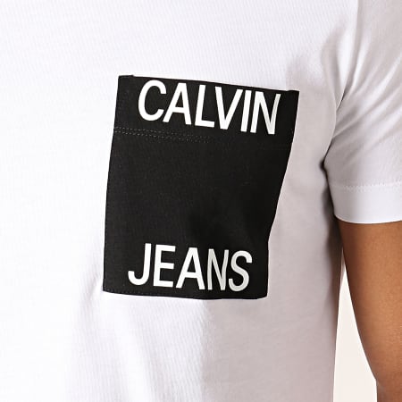 Calvin Klein - Tee Shirt Poche 3427 Blanc