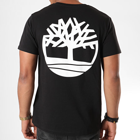 Timberland - Tee Shirt Back Logo 0A1Y3S Noir Blanc