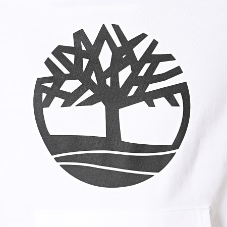 Timberland - Sweat Capuche Logo 1ZKY Blanc Noir