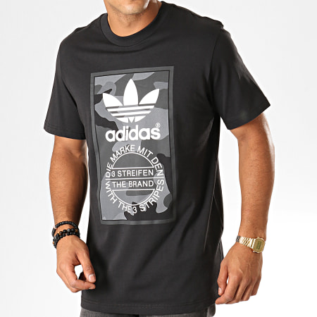 Adidas Originals - Tee Shirt Camo ED6965 Noir Camouflage