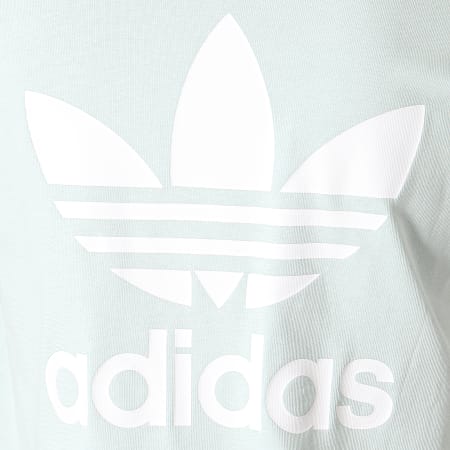 Adidas Originals - Robe Tee Shirt Femme Trefoil ED7580 Vert Clair