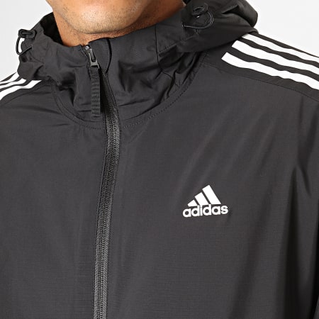 Adidas Sportswear - Veste Zippée Capuche A Bandes 3 Stripes WB Ling EK4271 Noir