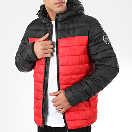 Only And Sons - Doudoune Steven Quilted Noir Rouge